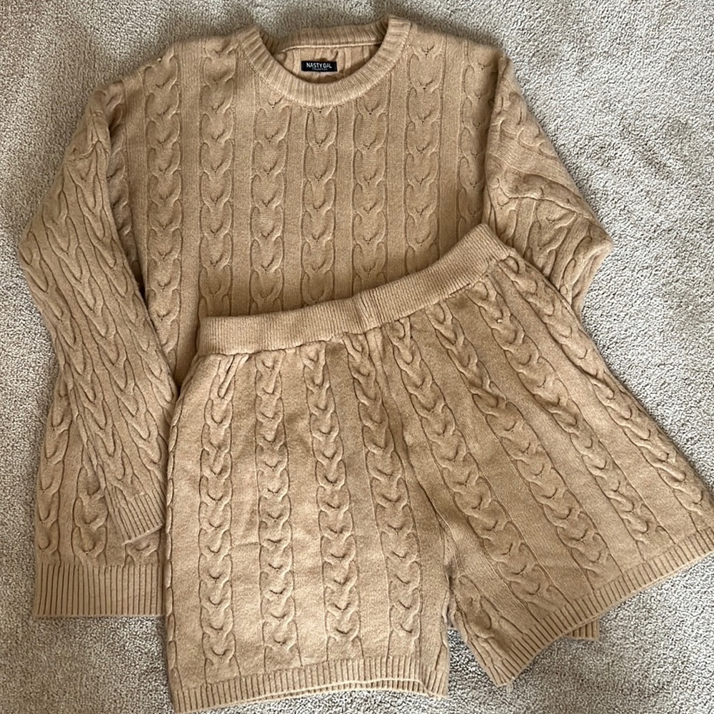 Nasty Gal Sweater/Shorts Set